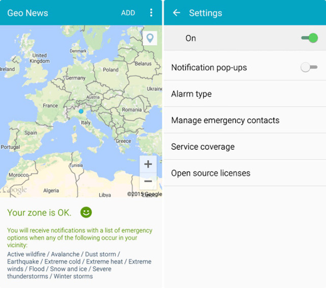 Ứng dụng GeoNews