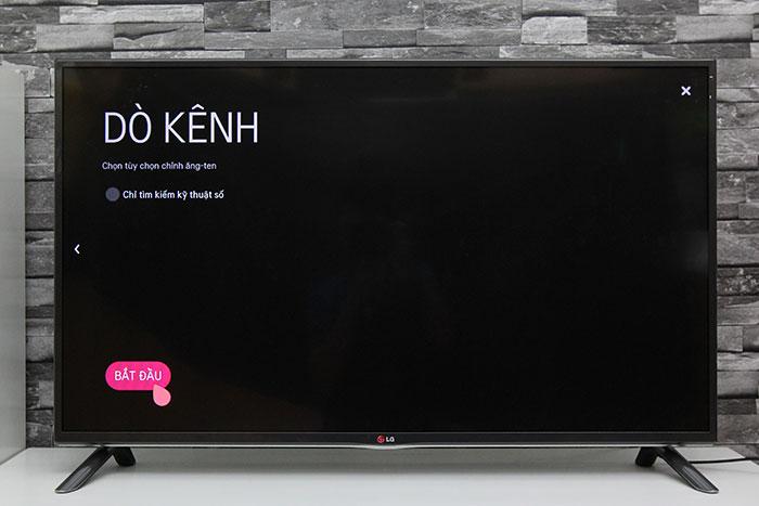 Cách dò kênh tivi LG trên hệ điều hành NetCast > Chọn bắt đầu