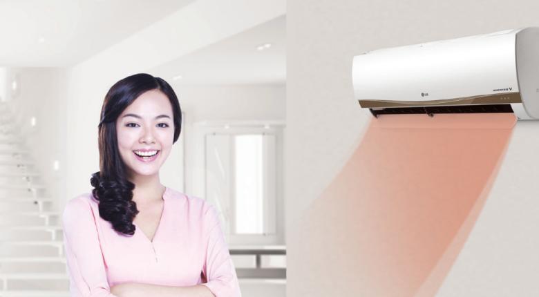 Nhấn nút 1 Touch Soft Air 2 lần để tránh luồng khí nóng