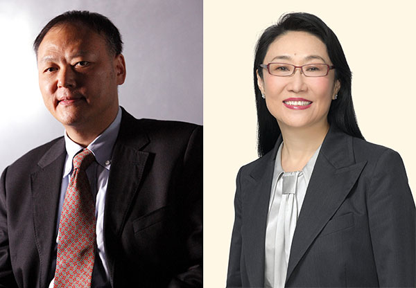 Ông Peter Chou và bà Cher Wang