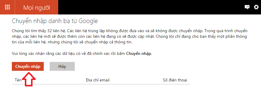 đồng bộ Google và Microsoft