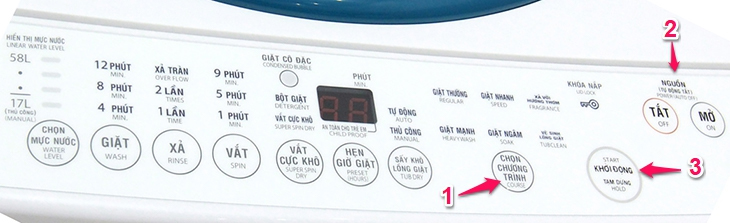 Cách vệ sinh máy giặt đơn giản tại nhà ai cũng làm được > Các bước kích hoạt chế độ tự vệ sinh lồng giặt