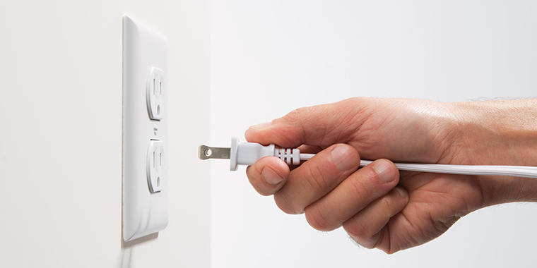 Unplug the freezer's power cord from the socket.