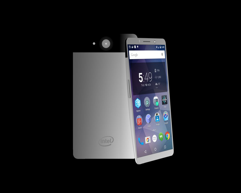 Concept smartphone Intel chạy Android