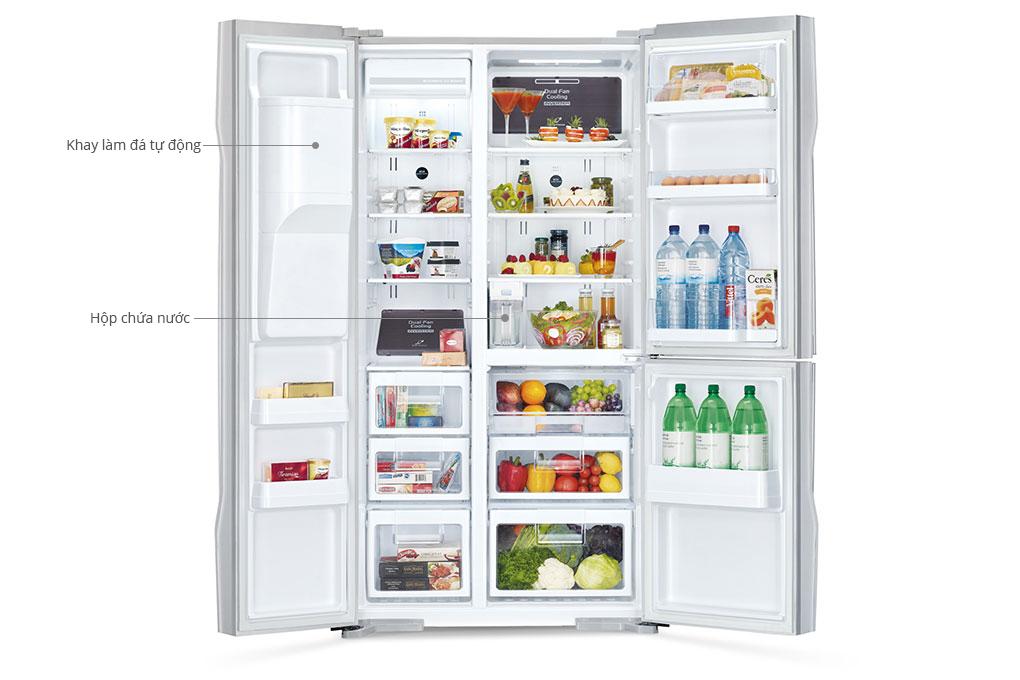 The refrigerator with automatic ice making must have a water container and an automatic ice making device
