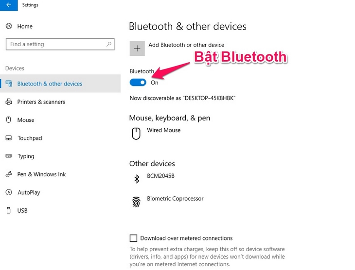 Cách bật, tắt kết nối Bluetooth trên Laptop