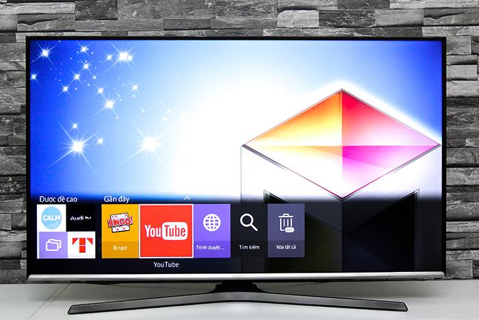 Cách tải ứng dụng tivi Samsung J5500 > Về giao diện Smart Hub để thấy được ứng dụng vừa được tải về