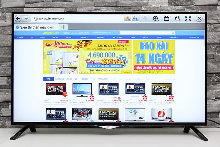 Cách kết nối mạng tivi LG UB700T > Vào thử một trang web bất kỳ để kiểm tra kết nối internet