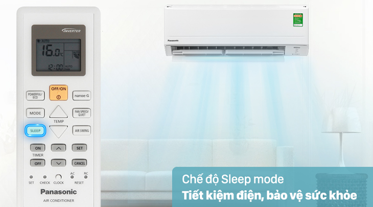 Chế độ ngủ đêm trên máy lạnh có tác dụng thế nào với sức khỏe? > Chế độ Sleep mode