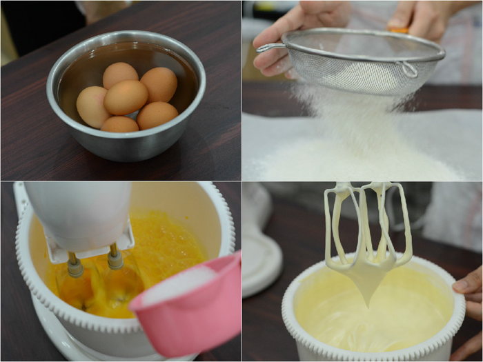 Bước 1 Đánh bông trứng Bánh gato bằng nồi cơm điện