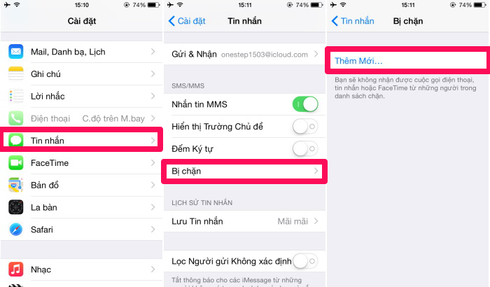 Cách chặn tin nhắn quảng cáo trên điện thoại iOS