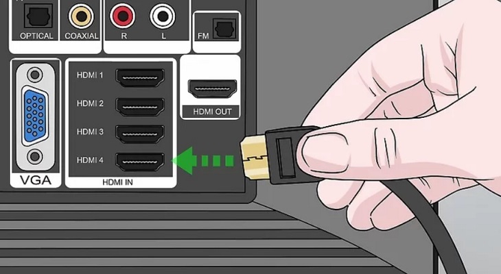 Sử dụng cáp HDMI