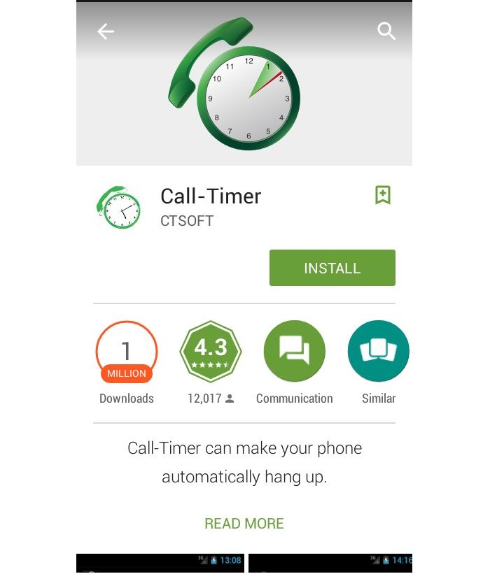 Đầu tiên, bạn vào Google Play Store, download ứng dụng Call Timer và cài đặt vào máy của mình, hoặc bạn có thể tải tại đây.