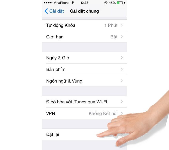 Cách Reset iPhone, Khôi Phục Cài đặt Gốc iPhone nhanh nhất