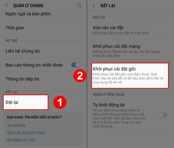 Đã bao giờ bạn vướng phải tình trạng điện thoại bị lỗi và cần khôi phục cài đặt gốc chưa? Hãy đến với hình ảnh liên quan để có thể tự mình làm được điều đó một cách dễ dàng.