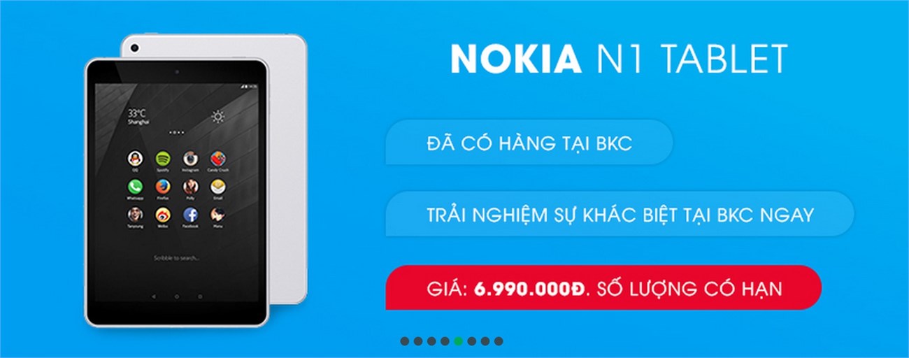 Nokia N1 được chào bán ở Việt Nam