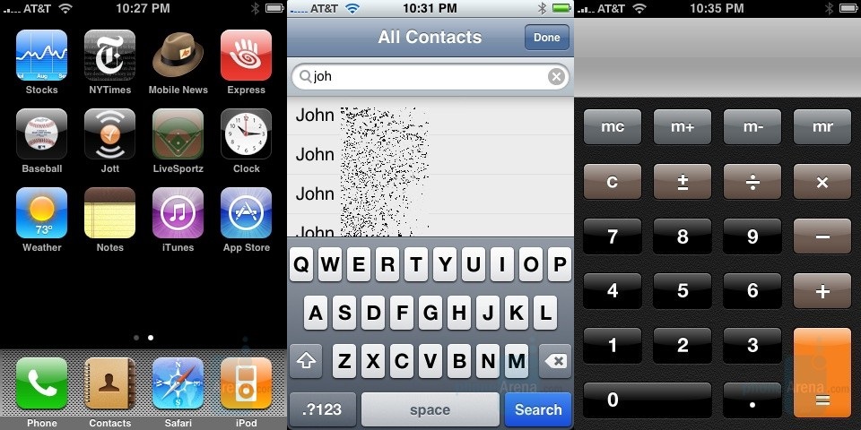 Giao diện iPhone OS 2.x Giao diện iPhone OS 2.x