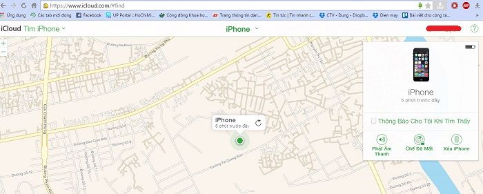 Cách tìm lại iPhone bị mất bằng Find My Phone