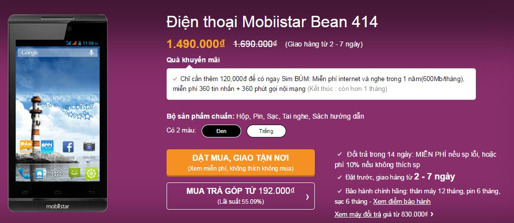 Smartphone giảm giá