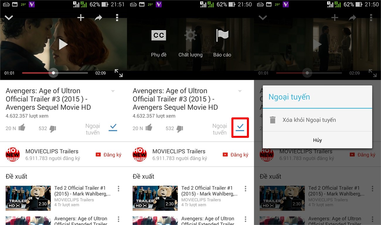 Xem video ngoại tuyến