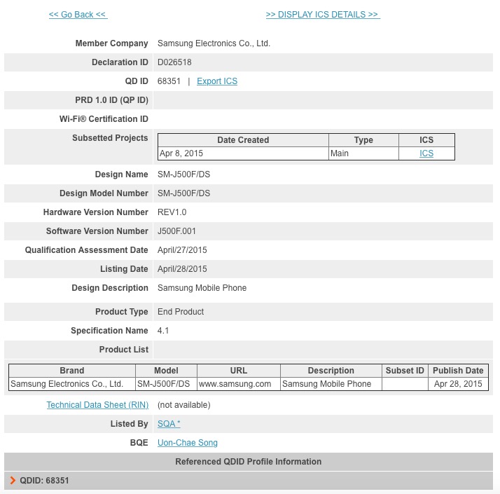 Galaxy J5, J7 đạt chứng nhận quan trọng