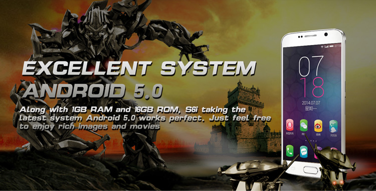 No. 1 S6i được cài sẵn Android 5.0