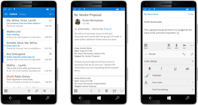 Giao diện theo phong cách mới của Windows 10