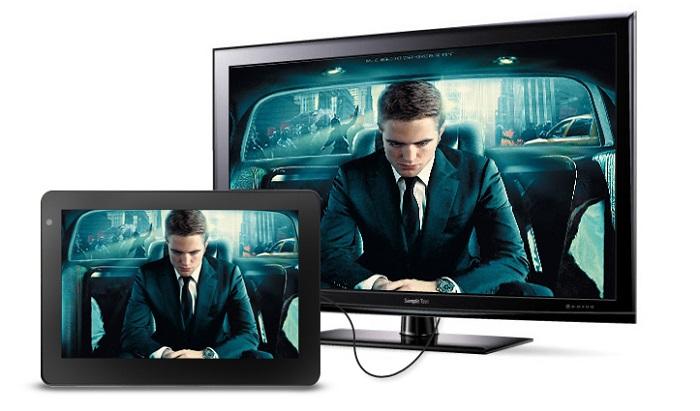 Kết nối tivi và máy tính bảng thông qua dây cáp MHL Kết nối tivi và máy tính bảng thông qua dây cáp MHL