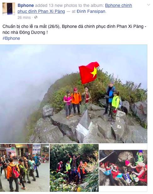 Bphone đã chinh phục đỉnh Phan Xi Păng?
