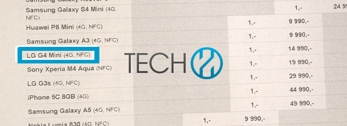 LG G4 Mini được phát hiện