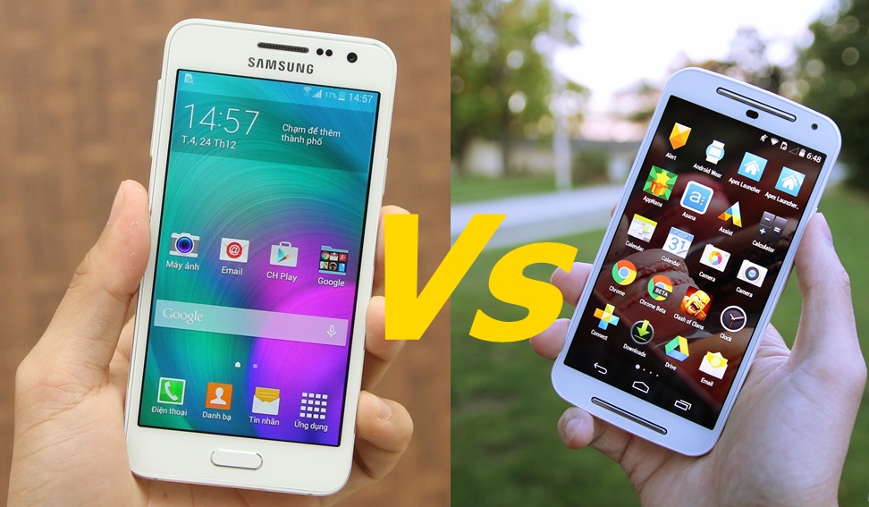 So sánh nhanh Galaxy A3 và Moto G 2014 thiết kế, hiệu năng và camera So sánh nhanh Galaxy A3 và Moto G 2014 thiết kế, hiệu năng và camera