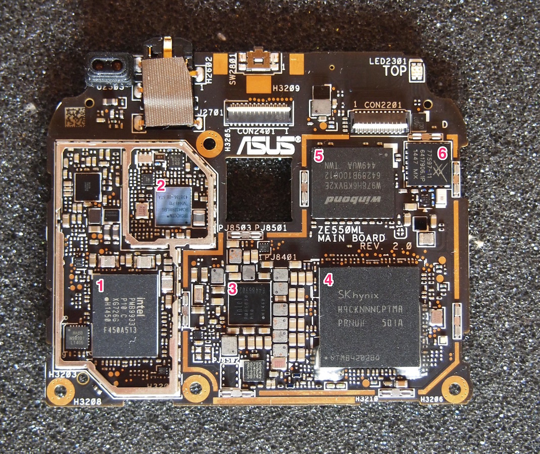 Linh kiện trên bo mạch chủ Bo mạch mặt trước