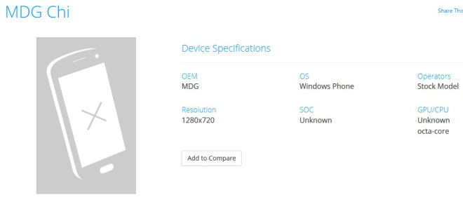 Smartphone lạ dùng chạy Windows 10 Mobile được ghi nhận Smartphone lạ dùng chạy Windows 10 Mobile được ghi nhận