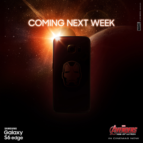 Ảnh quảng cáo Galaxy S6 Iron Man Edition Ảnh quảng cáo Galaxy S6 Iron Man Edition