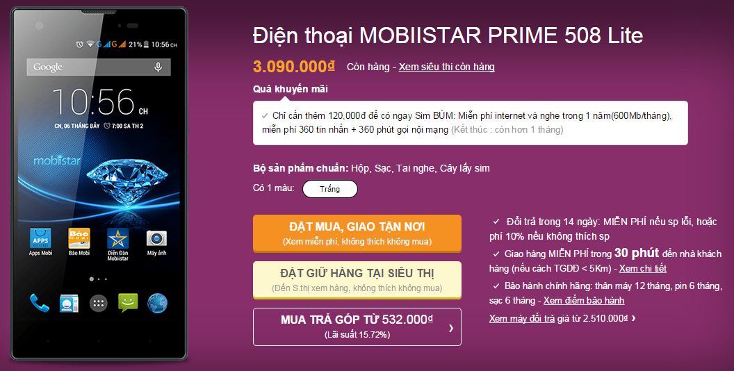 MOBIISTAR PRIME 508 Lite