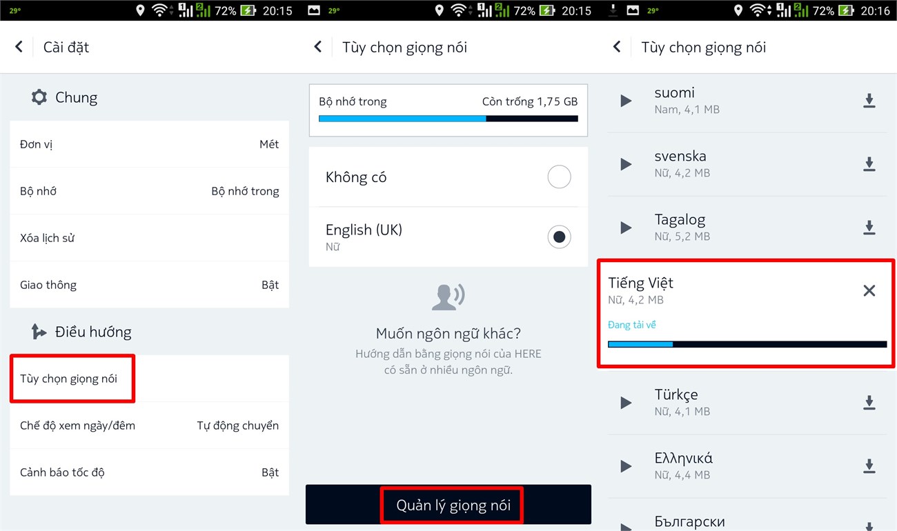 Tải dữ liệu giọng nói dẫn đường bằng tiếng Việt Tải dữ liệu giọng nói dẫn đường bằng tiếng Việt