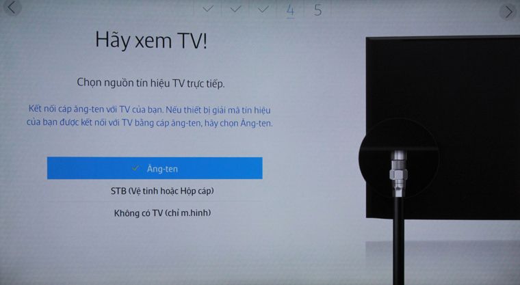 Chọn nguồn tín hiệu cho tivi Các bước thiết lập Smart tivi Samsung 2015 lần đầu tiên sử dụng > Chọn nguồn tín hiệu cho tivi