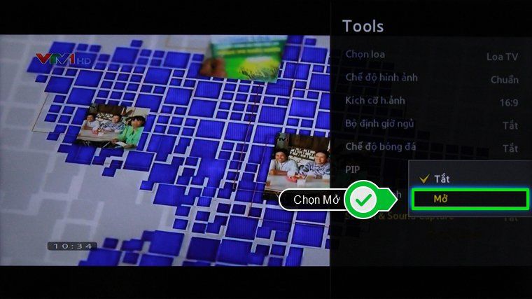 Chọn Mở Cách ghi âm chương trình truyền hình trên tivi Samsung 2014 > Chọn Mở