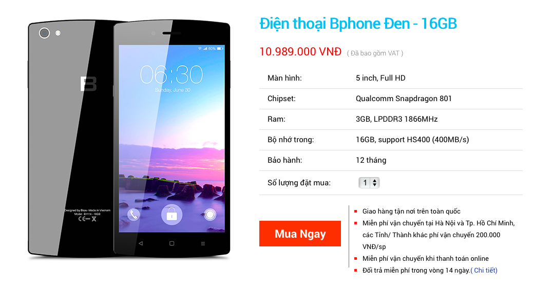 Bphone chính thức mở bán