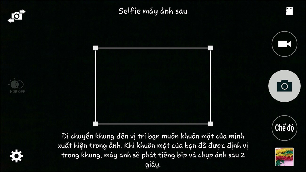 Selfie máy ảnh sau Selfie máy ảnh sau