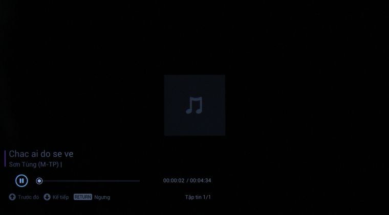 Tivi phát nội dung âm nhạc