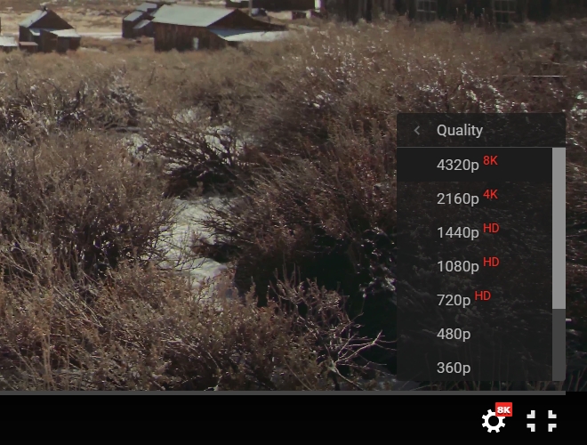 YouTube hỗ trợ video 8K YouTube hỗ trợ video 8K