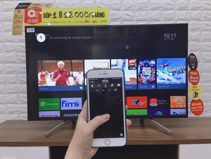 Cách điều khiển Smart tivi Sony thông qua ứng dụng TV SideView cực dễ