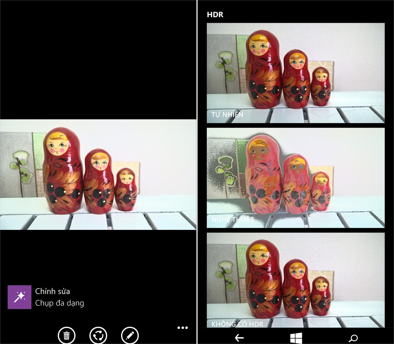 Chọn hiệu ứng ảnh Chọn hiệu ứng ảnh