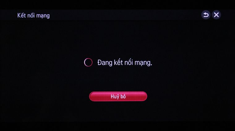 Cách kết nối mạng cho Smart Tivi LG chạy hệ điều hành Netcast > Tivi đang kết nối mạng