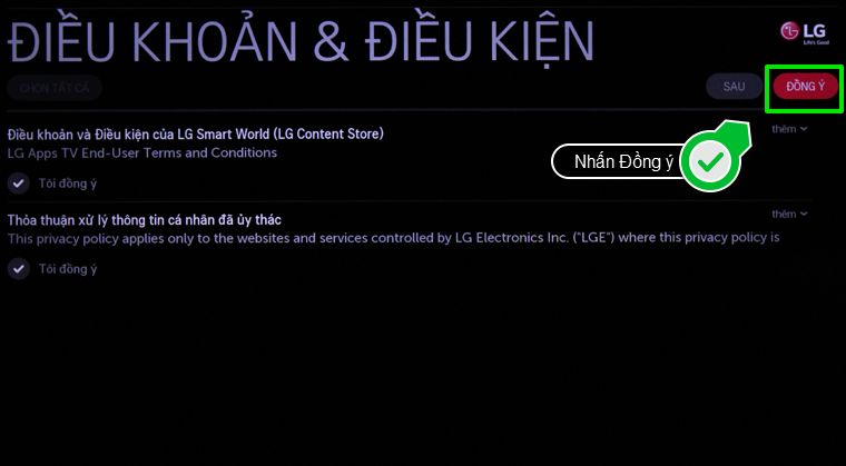 Nhấn Đồng ý các Điều khoản và Điều kiện > Sau đó cài đặt ứng dụng.