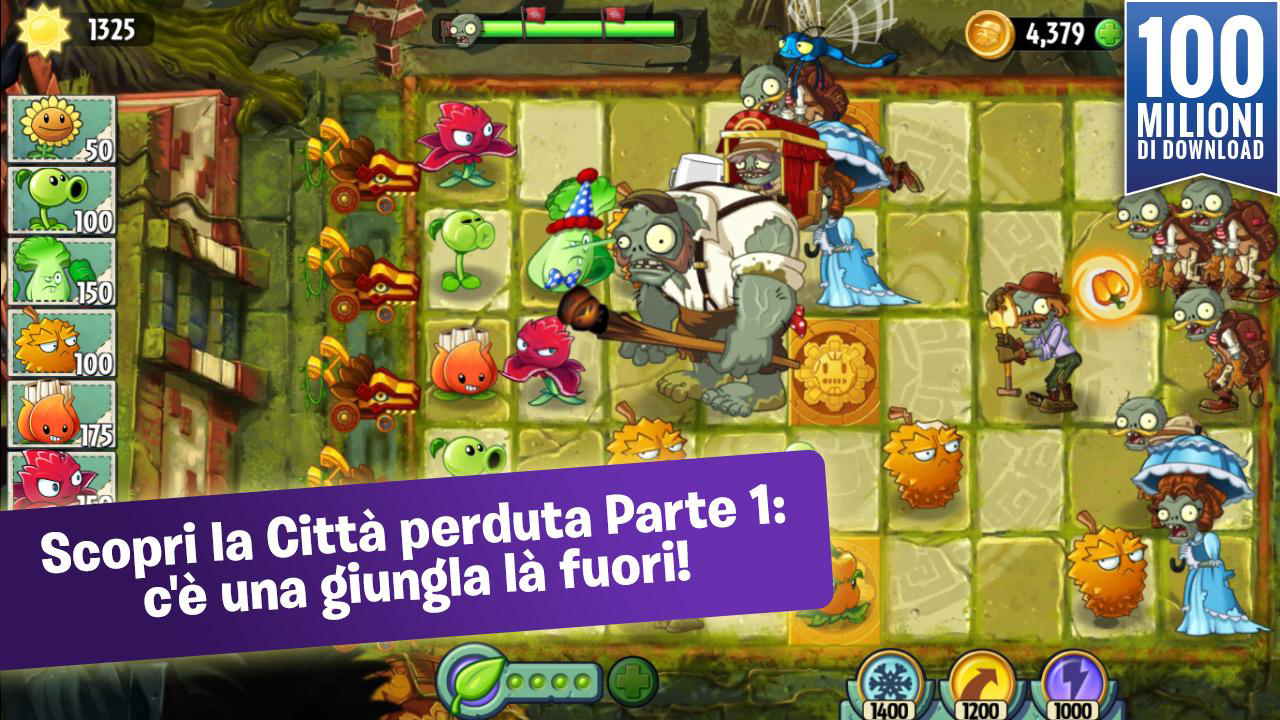 Plants Vs Zombies 2 Với Bản Cập Nhật Lost City Đầy Bí Ẩn