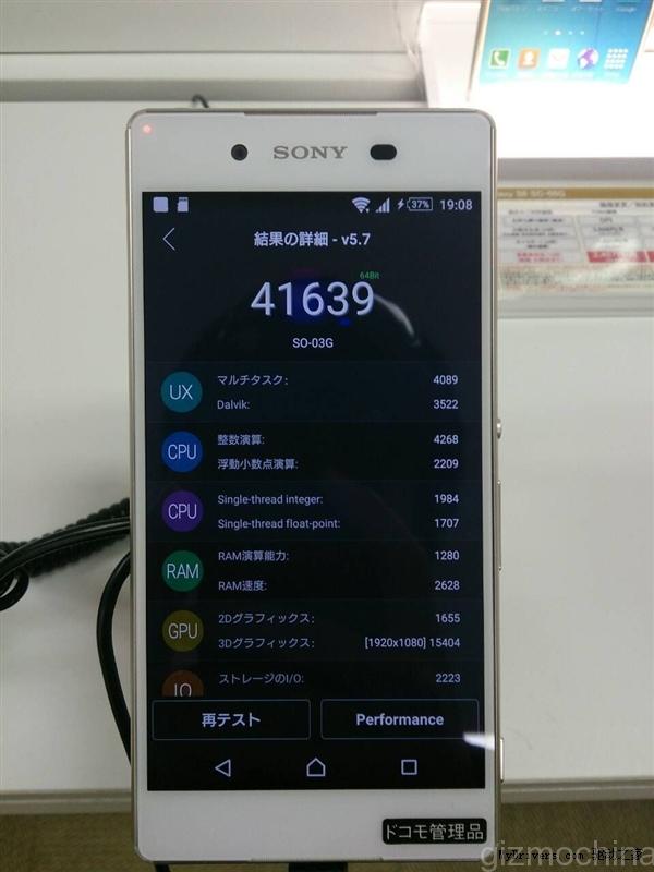 Điểm AnTuTu của Xperia Z4 2