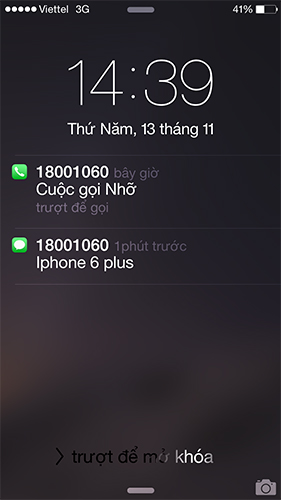 iPhone 6 Plus giao diện