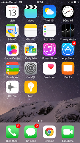 iPhone 6 Plus giao diện